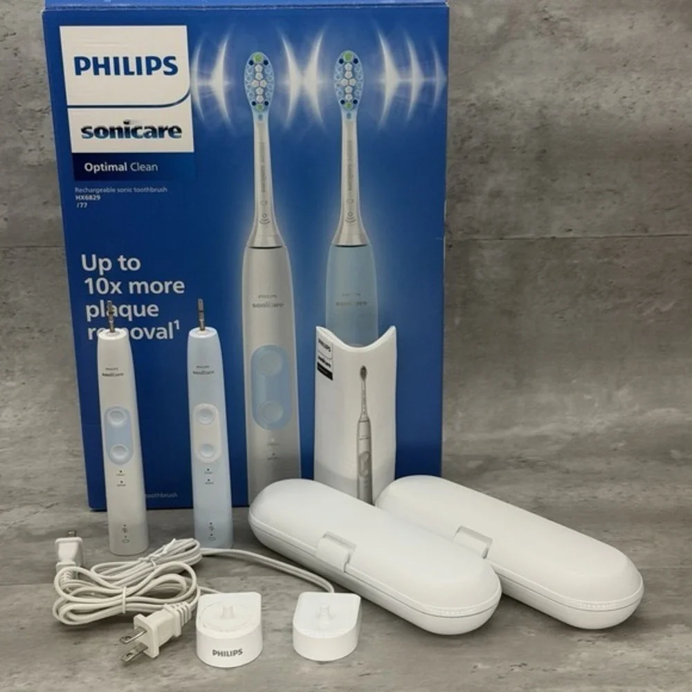 Philips Sonicare Advanced Clean Rechargeable Electric Toothbrush Open Box 2 Pack